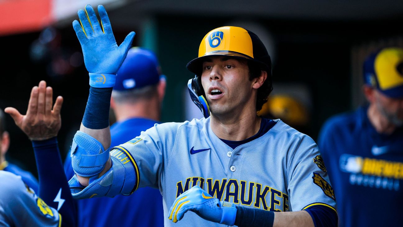 <a href="https://www.espn.com/mlb/story/_/id/45991120/brewers-rally-reds-tie-club-record-13th-straight-win" target="_blank">Brewers win again behind Uecker-inspired rally</a>