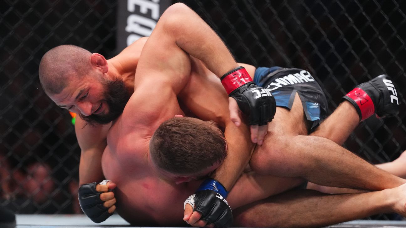 <a href="https://www.espn.com/mma/story/_/id/45998853/chimaev-dominates-du-plessis-captures-title-ufc-319" target="_blank">Dominant Chimaev wrestles Du Plessis’ title away</a>