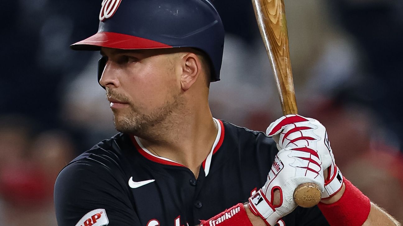 <a href="https://www.espn.com/mlb/story/_/id/46005577/nathaniel-lowe-boston-red-sox-finalizing-contract" target="_blank">Sources: DFA’d by Nats, Lowe set to join Red Sox</a>