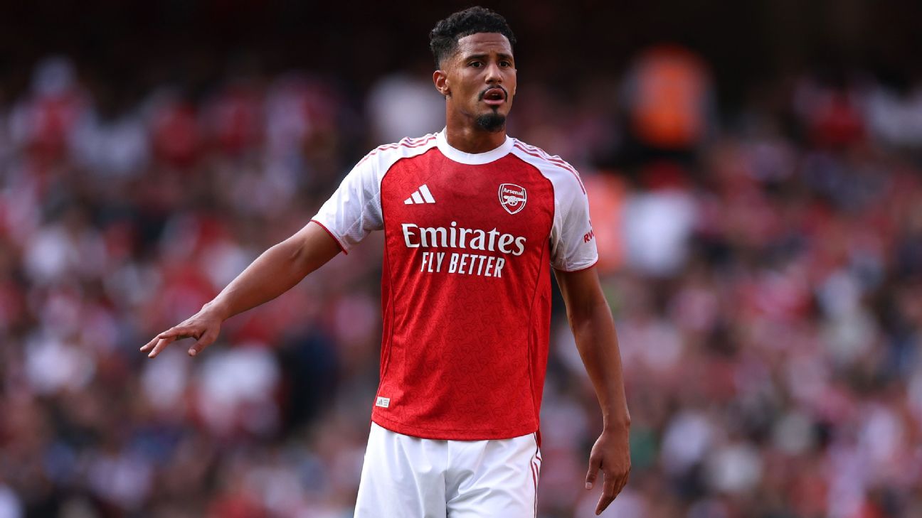William Saliba - Top 5 highest-earning Arsenal players