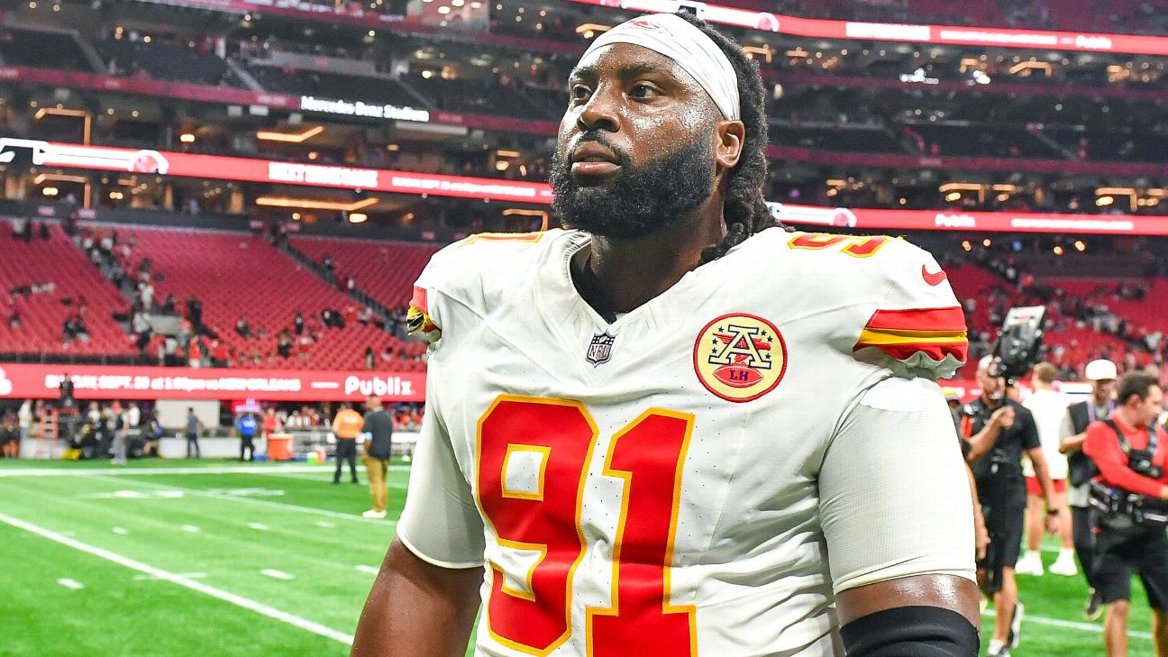 Chiefs reacquire DT Derrick Nnadi in trade with Jets - ABC7 New York