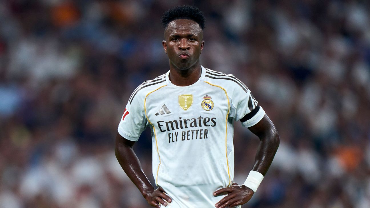 Benched Vinícius Jr. responds with goal, assist as Real Madrid top Oviedo -  ESPN