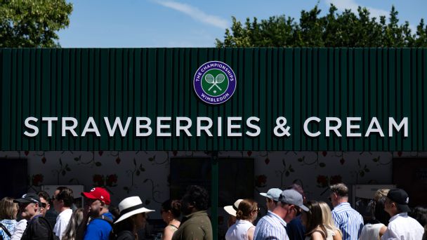Wimbledon's strawberries and cream leads sports world's signature food, drink staples