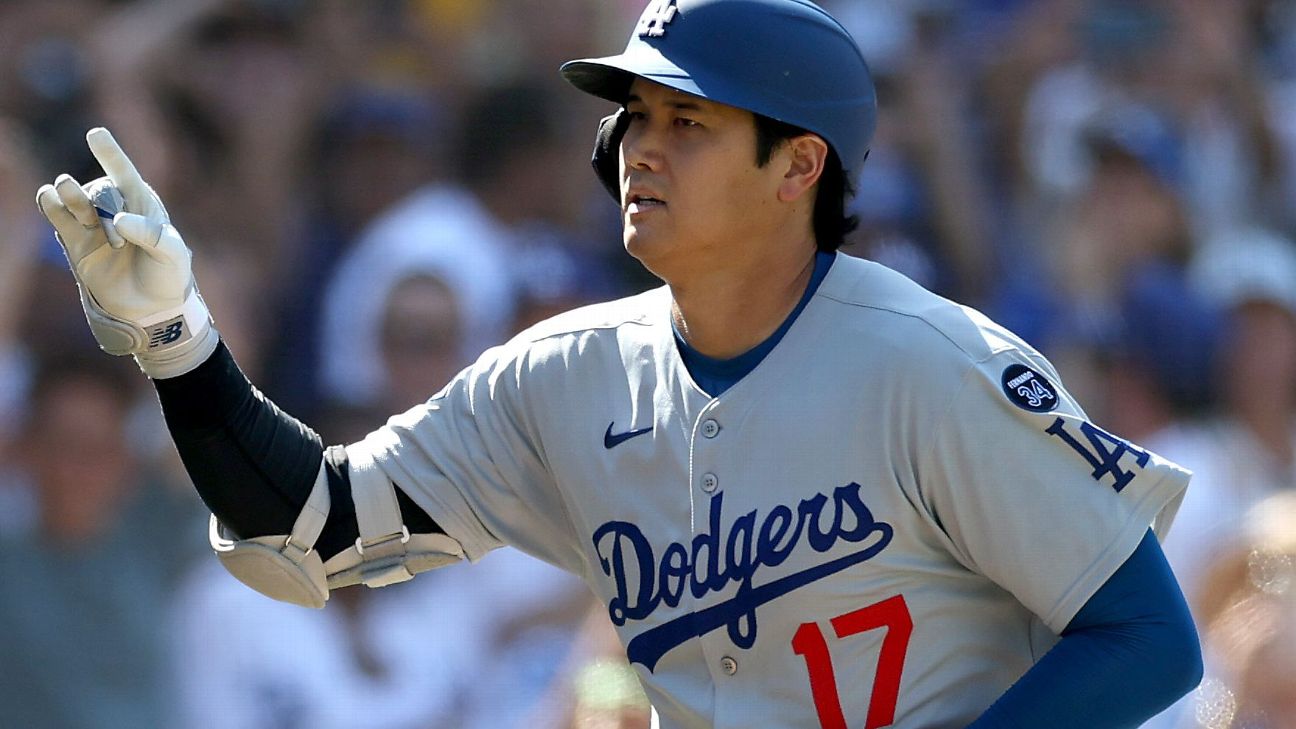 <a href="https://www.espn.com/mlb/story/_/id/46067559/shohei-ohtani-launches-45th-home-run-dodgers-top-padres" target="_blank">Had it with heckler, Ohtani hits 45th HR in win</a>
