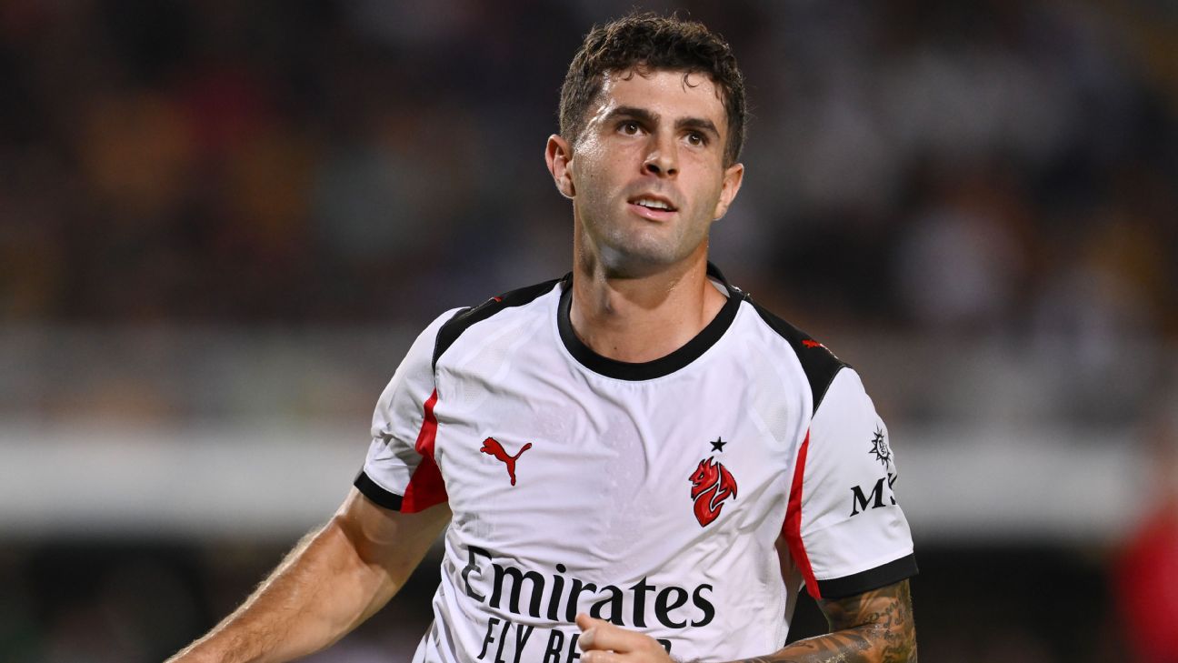 Pulisic scores off bench as Milan beat Lecce for 1st win