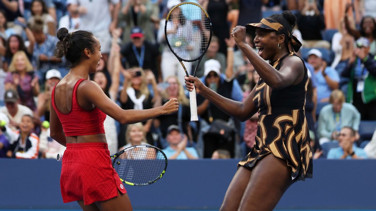 <a href="https://www.espn.com/tennis/story/_/id/46131751/venus-williams-leylah-fernandez-reach-2025-us-open-women-doubles-quarterfinals" target="_blank">Venus in doubles last 8, calls on Serena to show up</a>