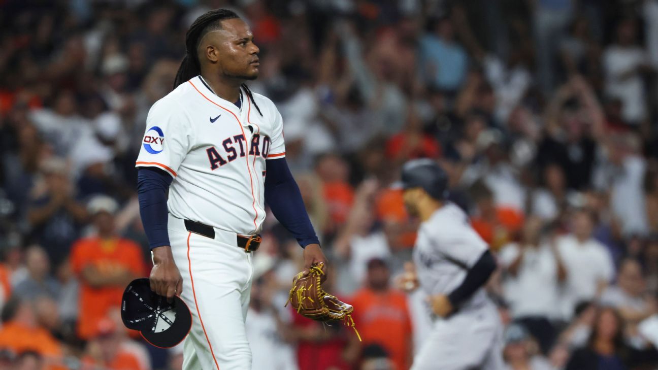 Misguided' to think Framber Valdez intentionally hit teammate, agent says - ESPN