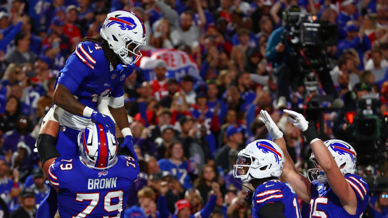 <a href="https://www.espn.com/nfl/story/_/id/46193990/josh-allen-bills-stun-ravens-41-40-sunday-night-thriller" target="_blank">Bills score 16 unanswered late to shock Ravens</a>