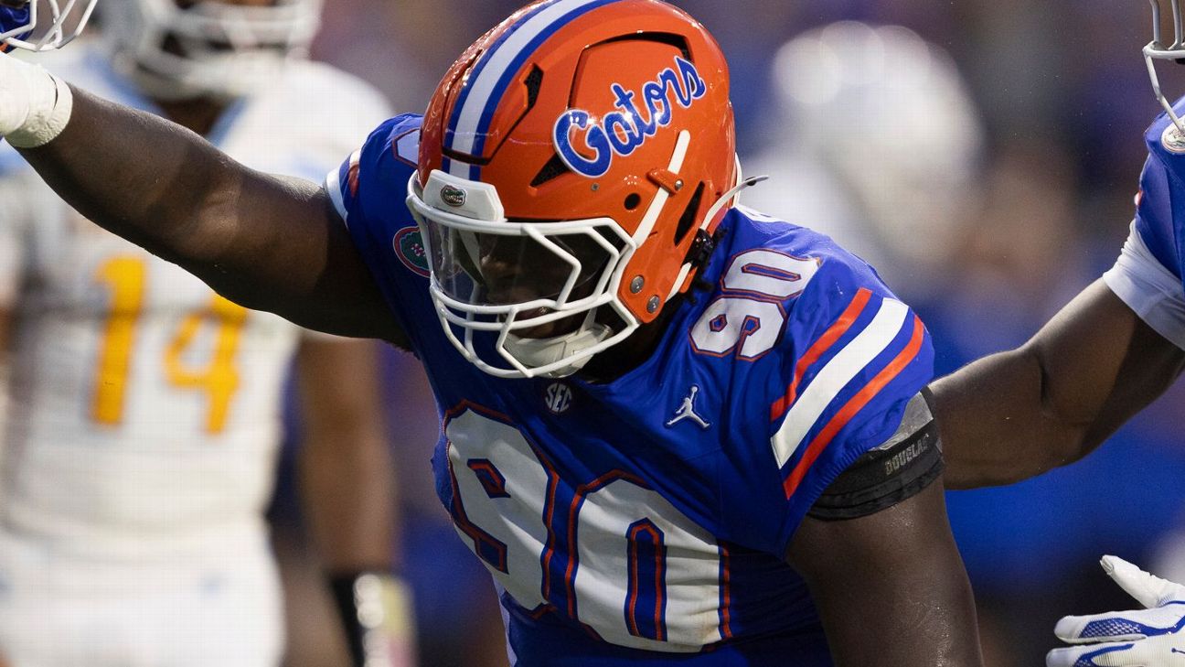 <a href="https://www.espn.com/college-football/story/_/id/46202450/gators-dt-brendan-bett-apologizes-spitting-usf-player" target="_blank">Gators’ Bett apologizes for spitting at opponent</a>