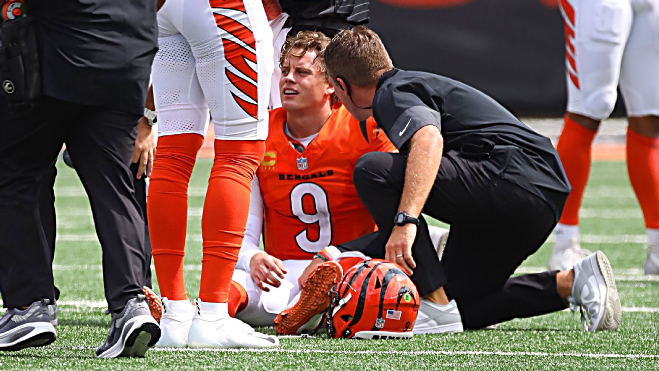 <a href="https://www.espn.com/nfl/story/_/id/46264241/sources-bengals-joe-burrow-need-surgery-turf-toe" target="_blank">Sources: Burrow could need surgery for turf toe</a>