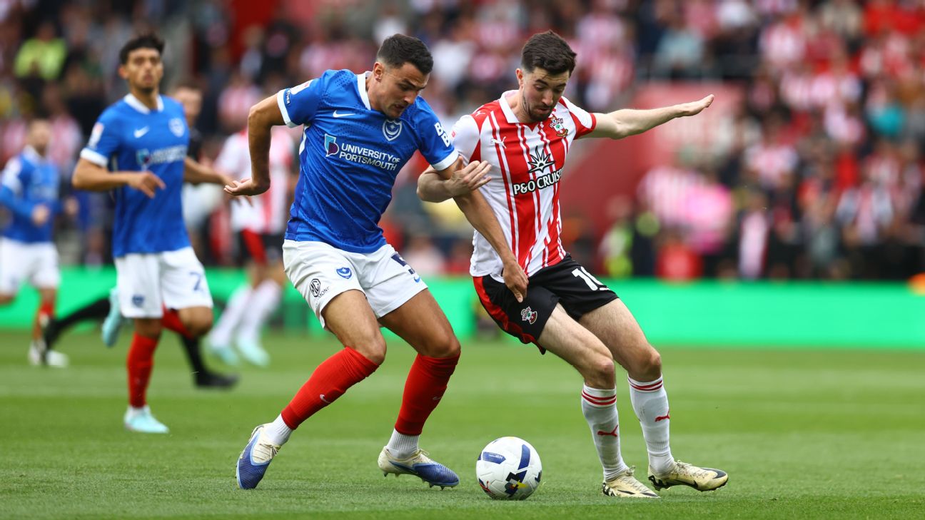 espn.com - Sunaadh Sagar - Southampton vs Portsmouth: TV channel, how to watch in UK, kick-off time, live stream, team news, referee, predicted line-ups