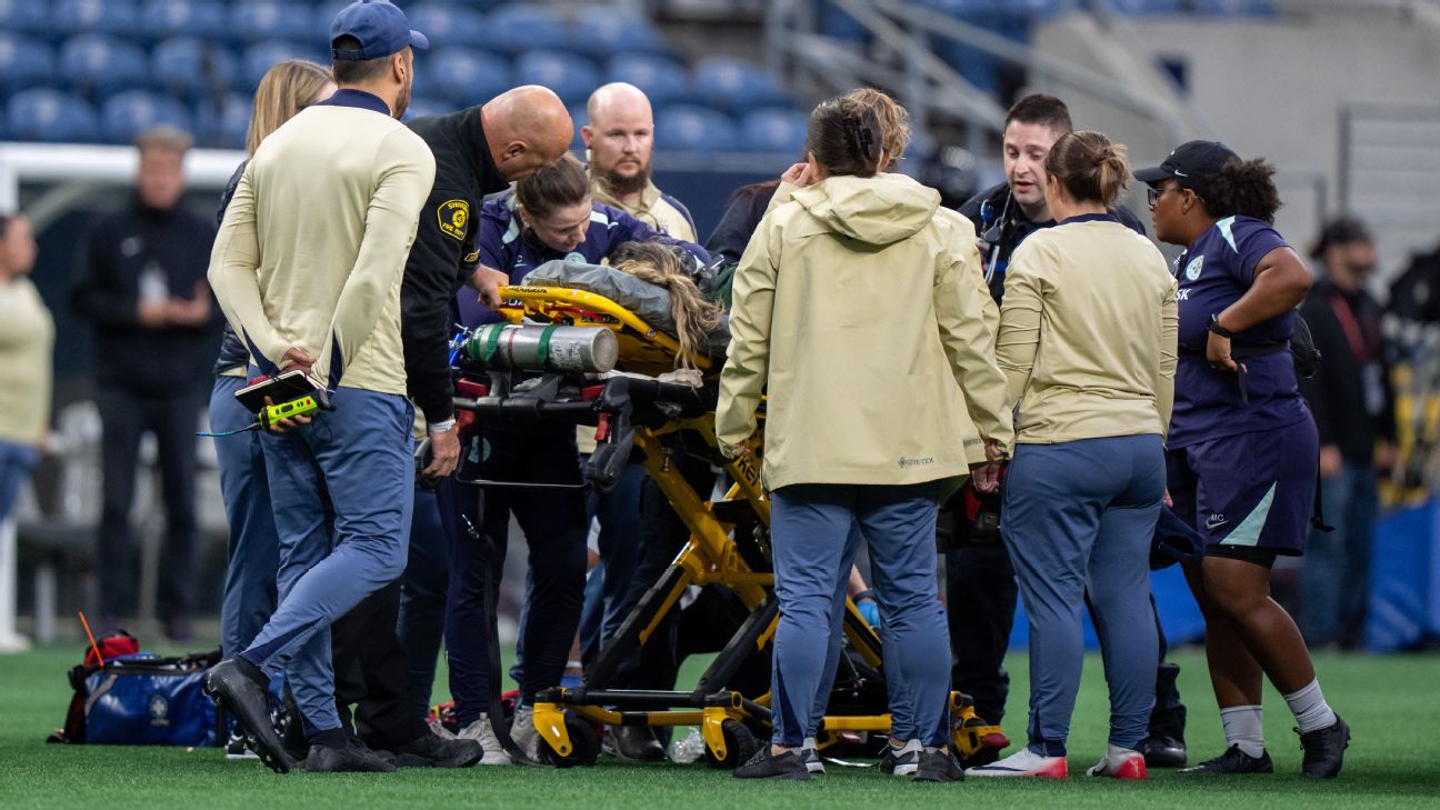<a href="https://www.espn.com/soccer/story/_/id/46265271/seattle-reign-racing-louisville-nwsl-match-abandoned-savannah-demelo-collapse" target="_blank">Reign-Racing game halted after DeMelo collapses</a>
