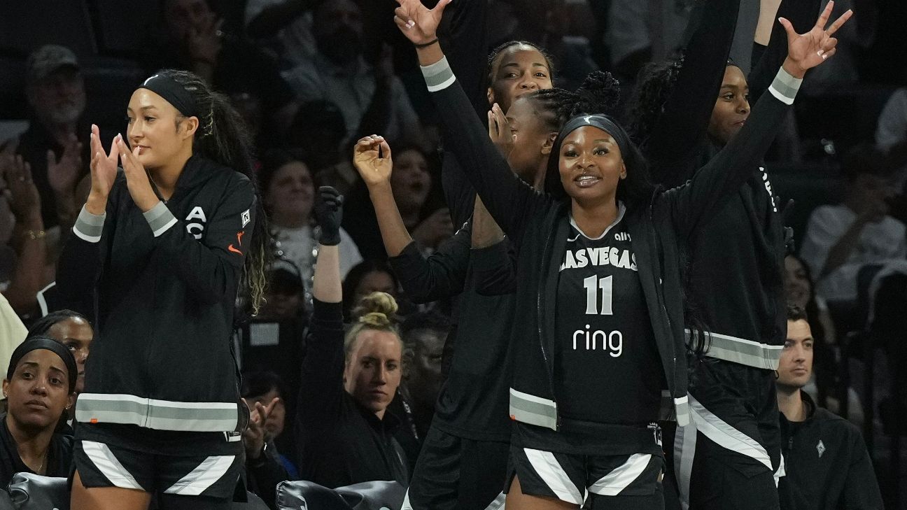 <a href="https://www.espn.com/wnba/story/_/id/46266584/las-vegas-aces-win-17th-row-top-seattle-storm-game-1" target="_blank">Aces open playoff run with 17th straight victory</a>