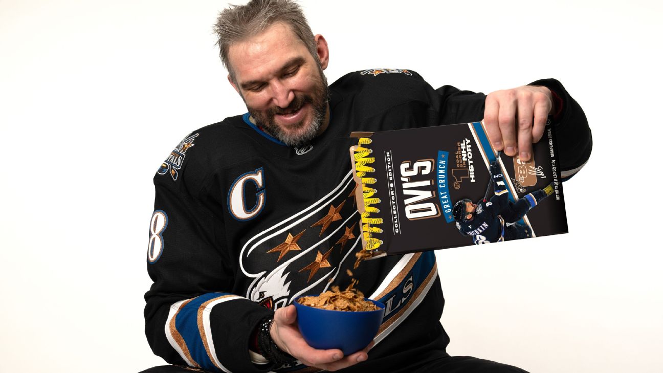 Alex Ovechkin’s 'Ovi’s Great Crunch' Cereal Celebrates NHL Legacy and Supports Pediatric Cancer Research