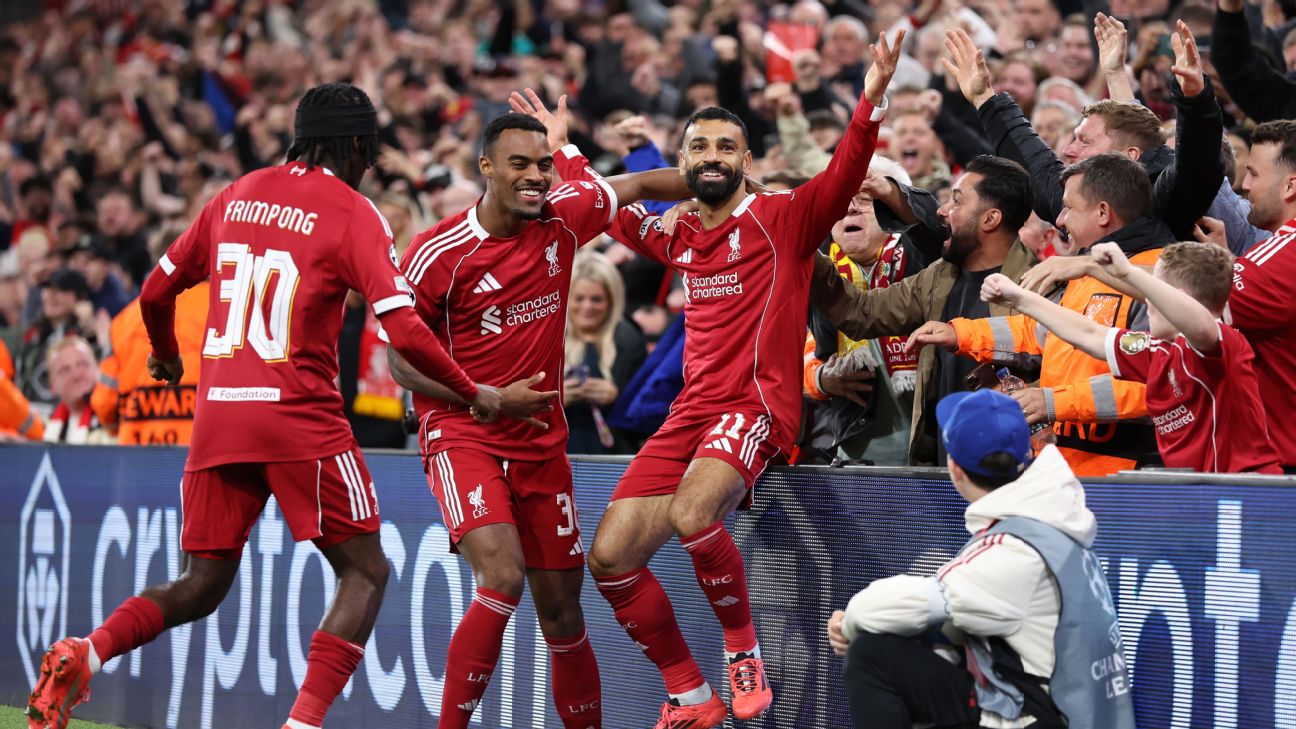 Salah and Van Dijk Shine as Liverpool Secures Dramatic Champions League Victory