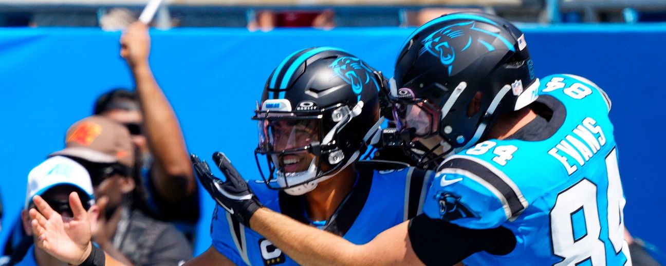 Carolina Panthers celebrating victory over Atlanta Falcons