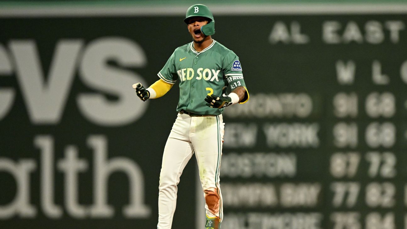 <a href="https://www.espn.com/mlb/story/_/id/46392123/red-sox-clinch-first-playoff-berth-2021-walk-off" target="_blank">Rafaela’s walk-off triple sends Red Sox to playoffs</a>
