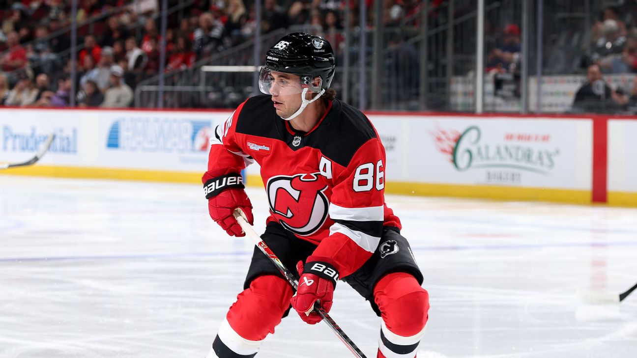espn.com - Emily Kaplan - Devils center Jack Hughes exits game early with injury