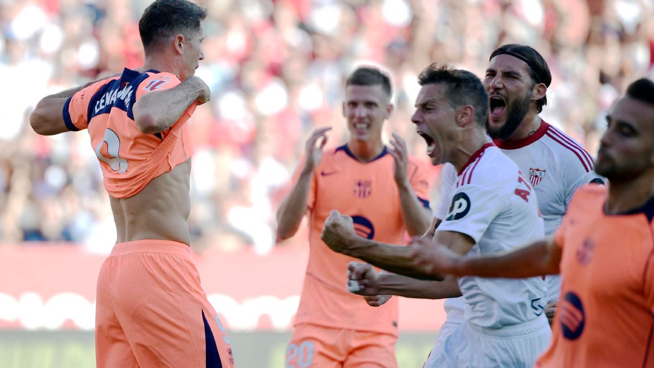 Sevilla humilha Barcelona por 4 a 1 e tira liderança da La Liga em jogo eletrizante