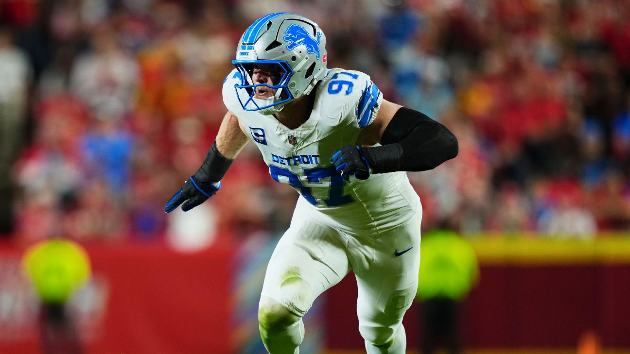 Lions sign Aidan Hutchinson to 4-year, $180M extension - ESPN