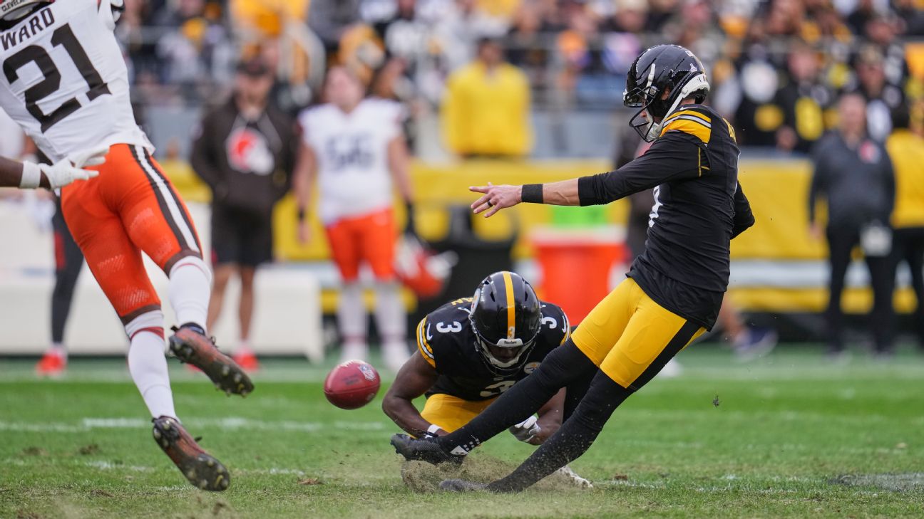<a href="https://www.espn.com/nfl/story/_/id/46606524/source-players-miffed-surface-steelers-acrisure-stadium" target="_blank">Source: ‘Outrage’ over surface at Steelers field</a>