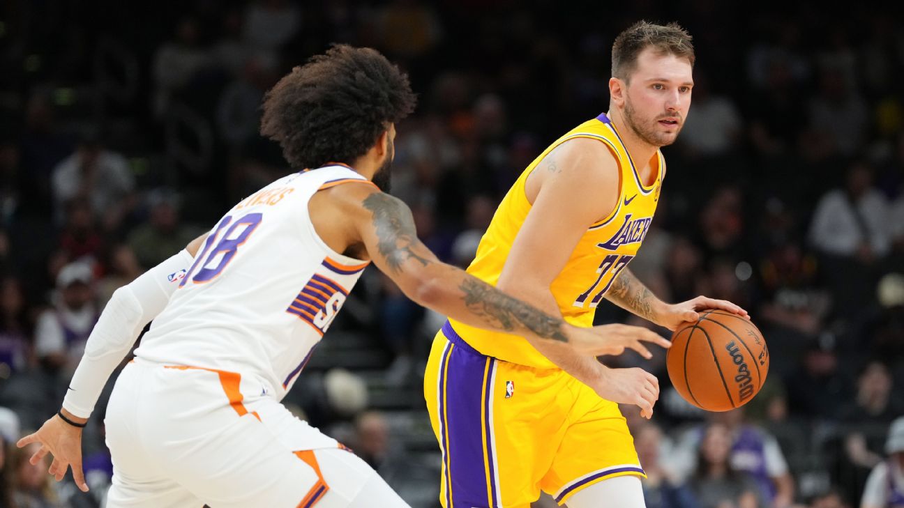 Luka Doncic has slimmed down compared to last spring and enters his first full season with the Lakers with lofty expectations.