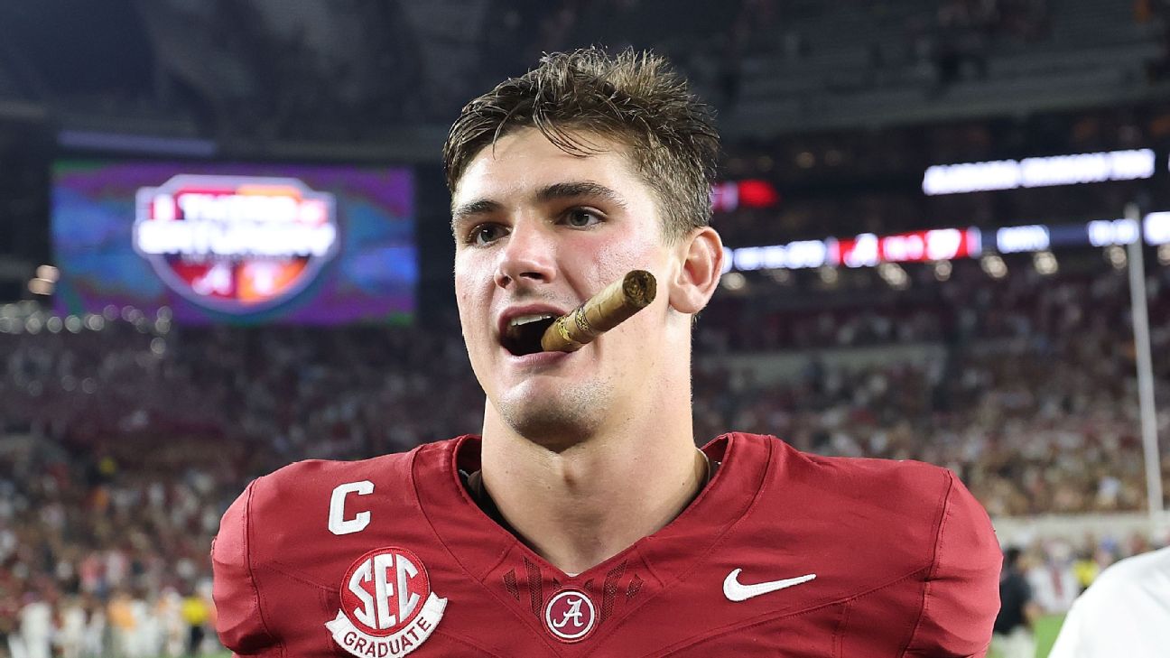 <a href="https://www.espn.com/college-football/story/_/id/46644440/alabama-lights-tennessee-4th-straight-win-vs-ranked-team" target="_blank">Driven since Week 1 loss, red-hot Tide rout Vols</a>