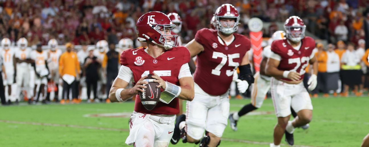 Power Rankings: Alabama climbs into the top 5; four new teams join the list