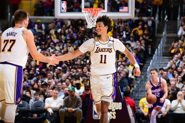 Part of Jaxson Hayes' desire to play with Lakers teammate Luka Doncic on the Slovenian national team is the USA Basketball selection process and its lack of open tryouts. "I'm going to do whatever it takes to play on that stage," Hayes said.