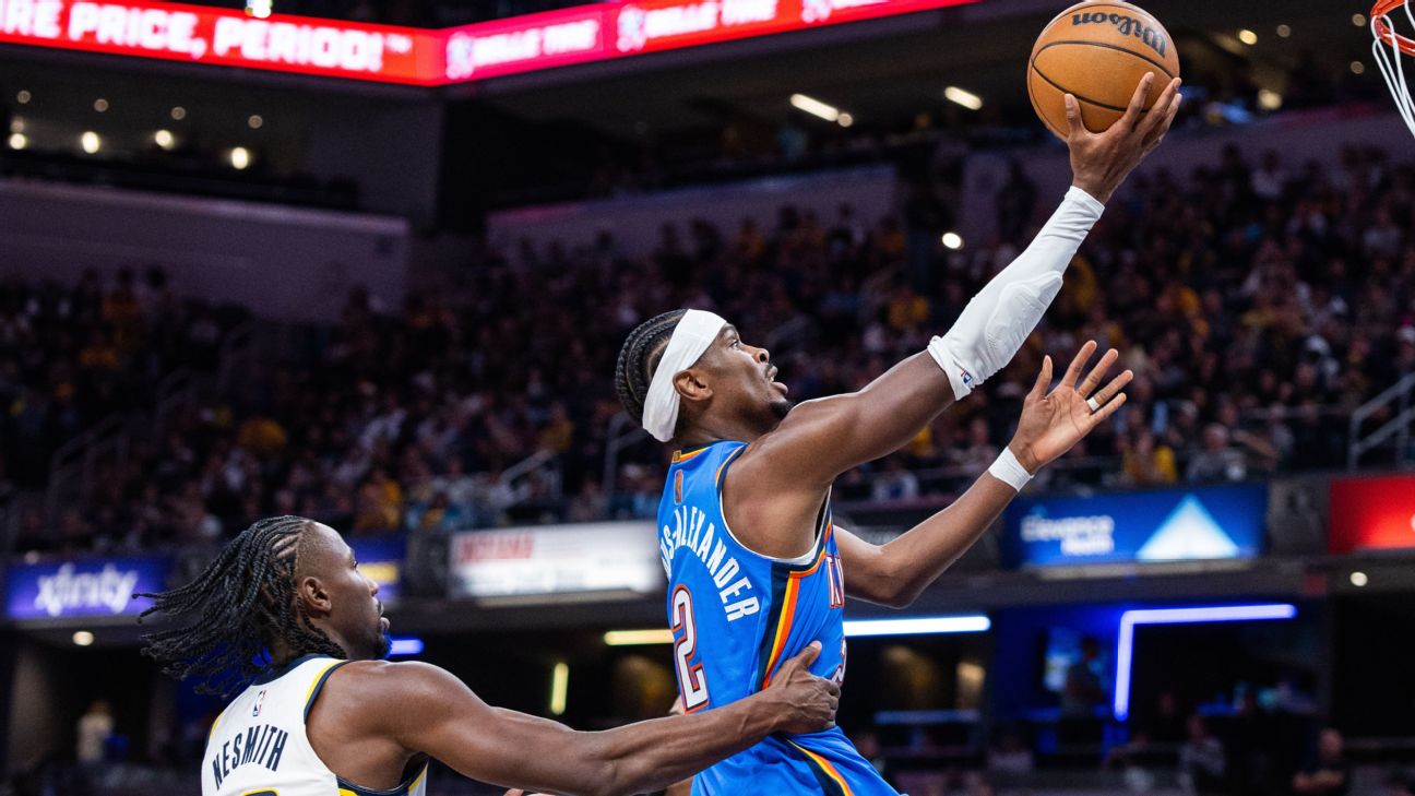 <a href="https://www.espn.com/nba/story/_/id/46706206/gilgeous-alexander-drops-55-okc-earns-2nd-straight-2ot-win" target="_blank">SGA drops 55 as OKC sweats out another 2OT win</a>