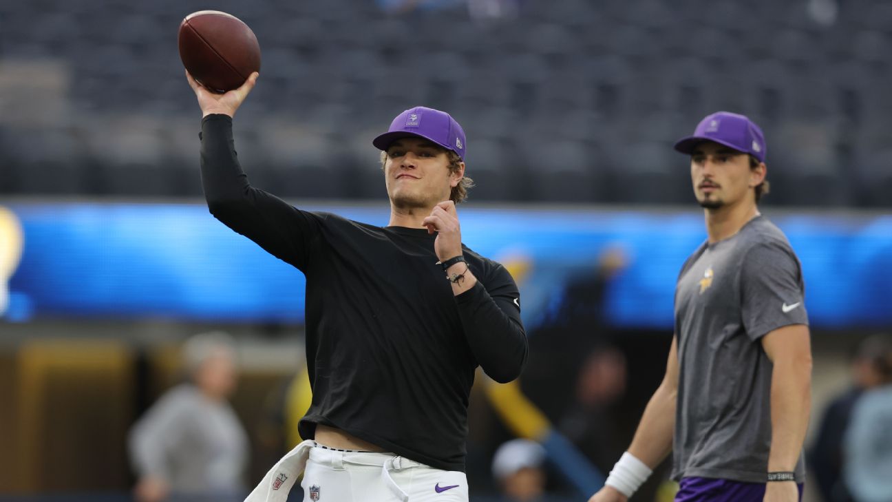 <a href="https://www.espn.com/nfl/story/_/id/46705844/vikings-hopeful-mccarthy-back-week-9-blowout-loss" target="_blank">McCarthy nears return as Wentz fights pain in loss</a>