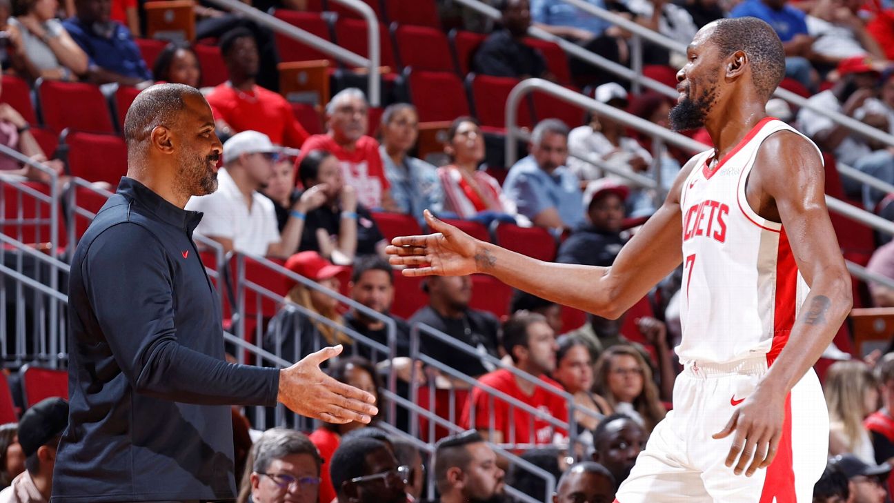 Despite a slow start to the new NBA season, Ime Udoka and Kevin Durant have the potential to lead the Houston Rockets to the playoffs.