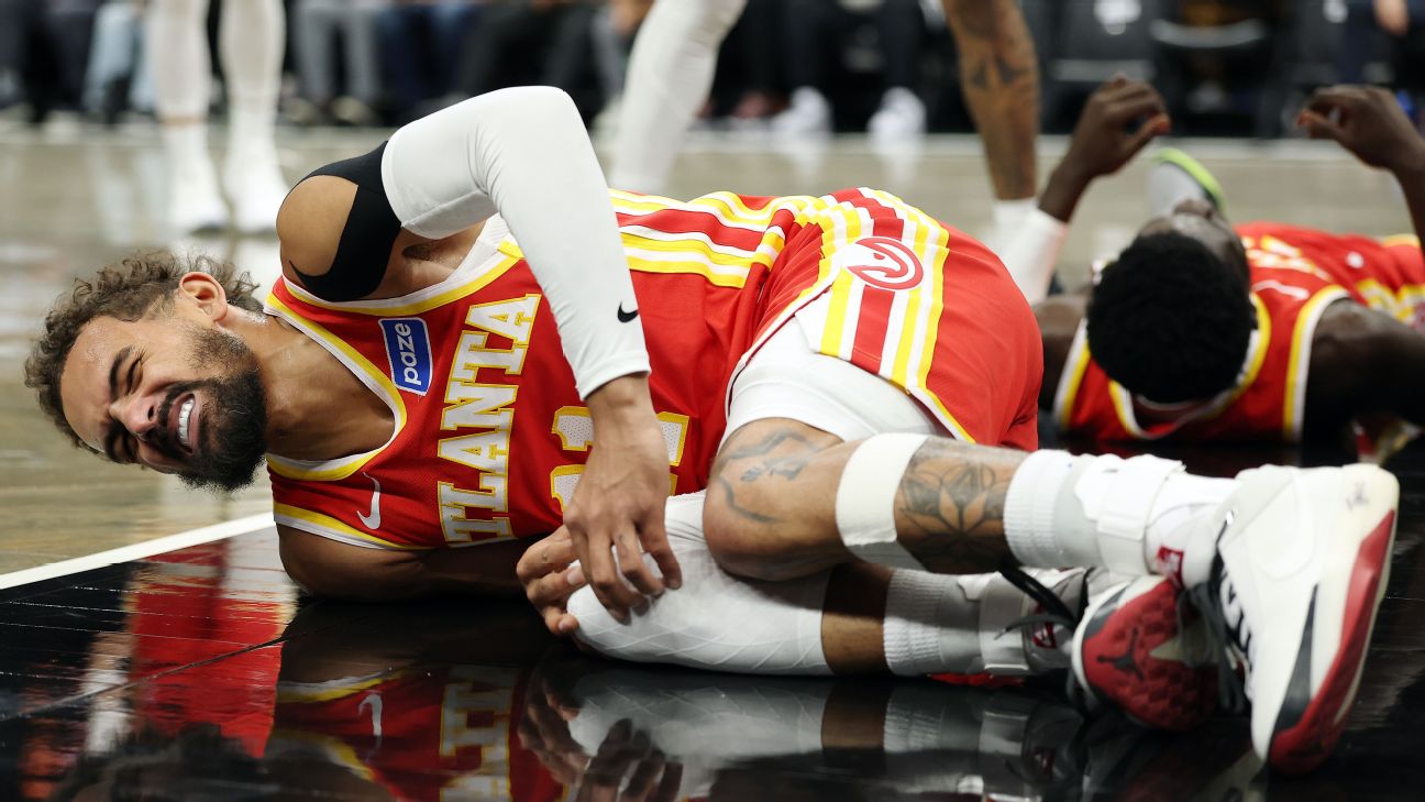 <a href="https://www.espn.com/nba/story/_/id/46775467/atlanta-hawks-trae-young-exits-game-vs-brooklyn-nets-right-knee-sprain" target="_blank">Hawks’ Young avoids ACL injury, but MRI to follow</a>