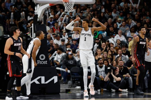 Victor Wembanyama leads Spurs to franchise's first 5-0 start