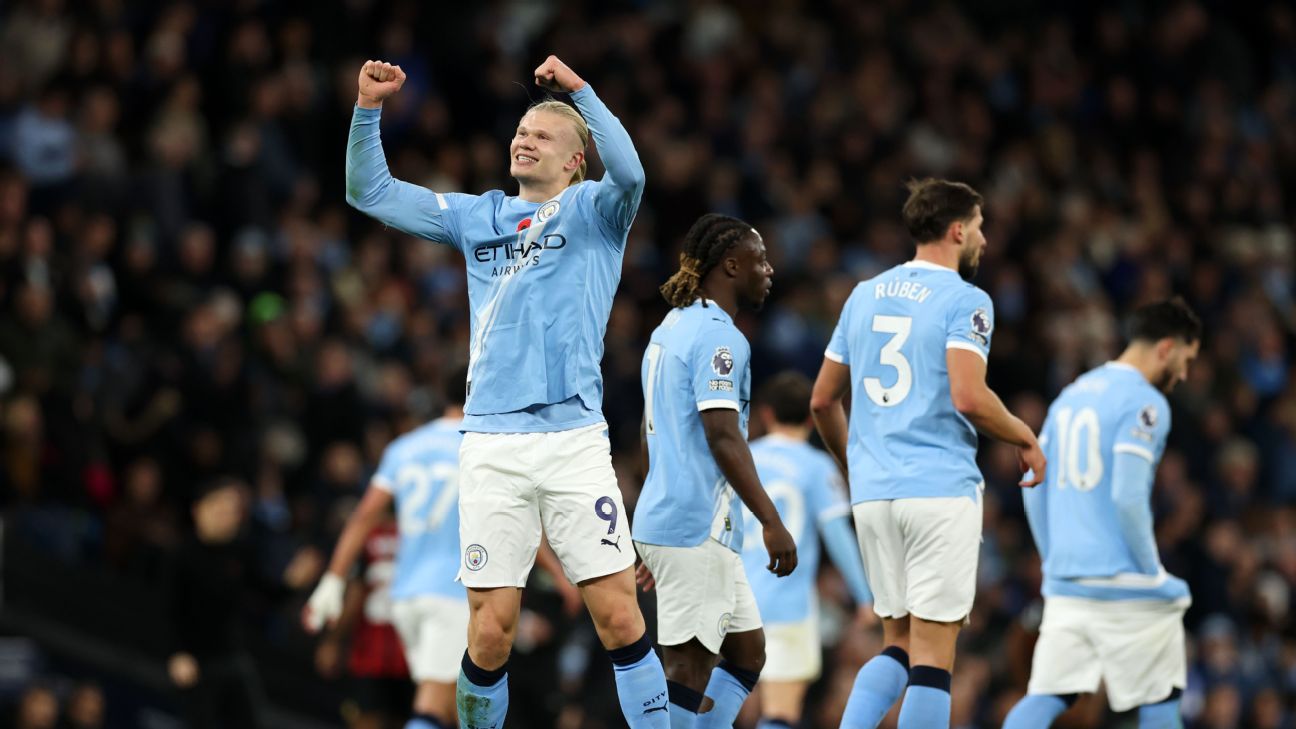 Festejo grupal Manchester City
 [1296x729]