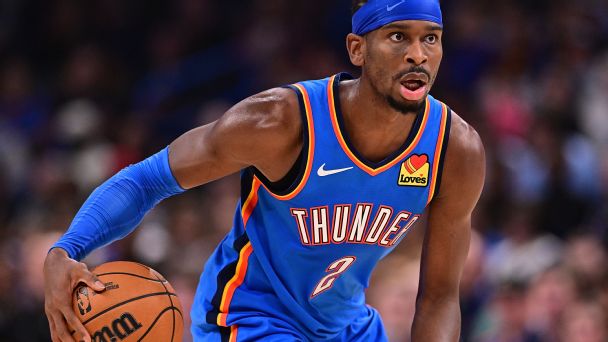 Shai Gilgeous Alexander and the Oklahoma City Thunder will be featured twice on ESPN's November slate of games.