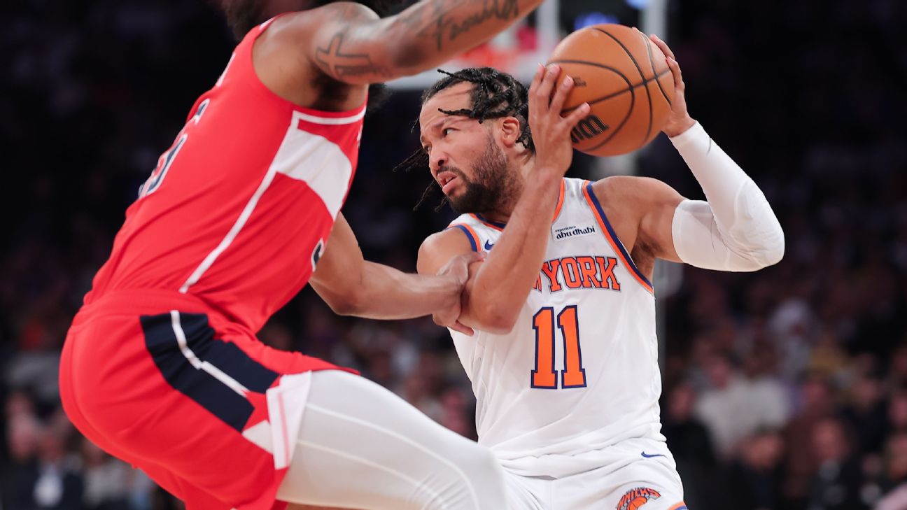 One massive early season change for the Knicks? Jalen Brunson's league-leading ball dominance seems to be a thing of the past in Mike Brown's offense.