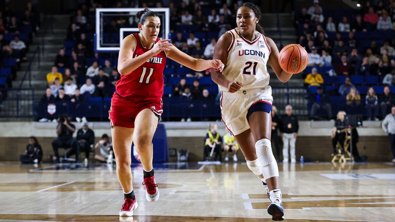 <a href="https://www.espn.com/womens-college-basketball/story/_/id/46853559/uconn-women-basketball-earns-season-opening-win-vs-louisville-armed-forces-classic" target="_blank">Strong, Fudd lead new-look UConn over Louisville</a>
