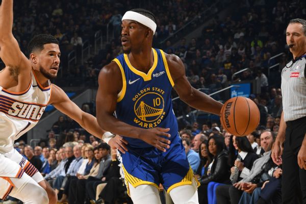 Warriors' Jimmy Butler leaves vs. Suns with sore lower back