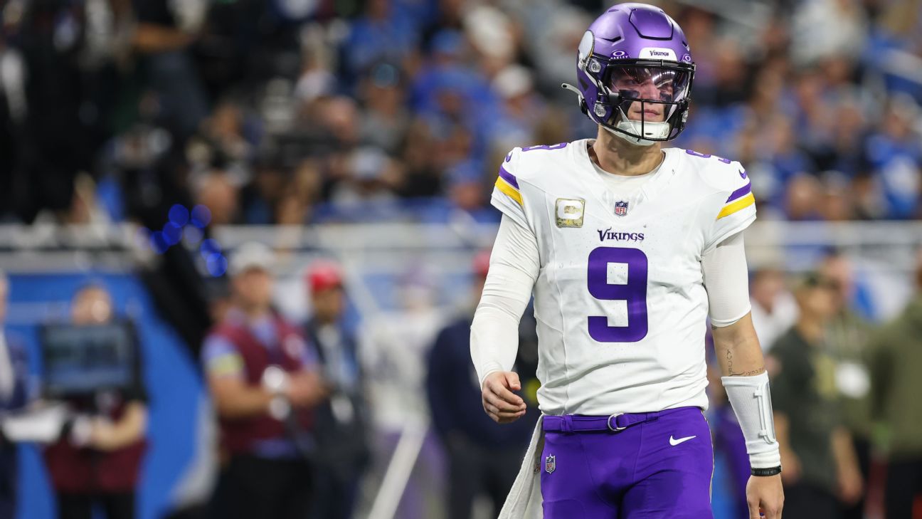 <a href="https://www.espn.com/nfl/story/_/id/46863623/vikings-qb-jj-mccarthy-explains-alter-ego-viral-glare" target="_blank">Vikes QB McCarthy explains alter ego, viral glare</a>