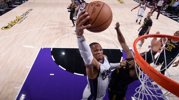 Russell Westbrook put up back-to-back big games this week, including a triple-double against the Warriors.