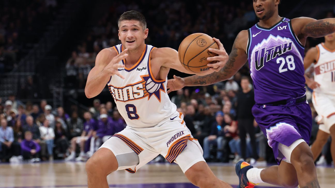 Grayson Allen of the Phoenix Suns is shooting 39.5% from beyond the arc.