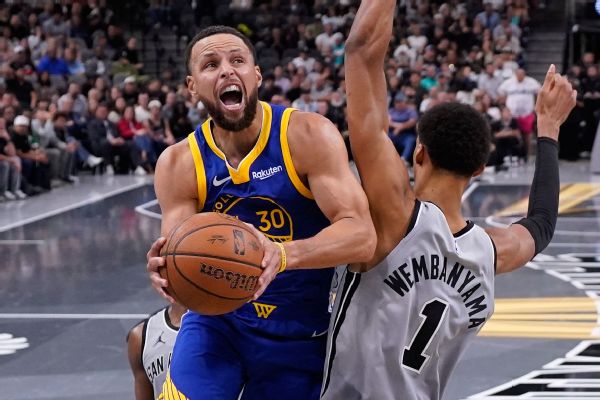 Warriors star Stephen Curry scored 49 points against the Spurs on Friday night, tying Michael Jordan's record with his 44th 40-point game after turning 30.