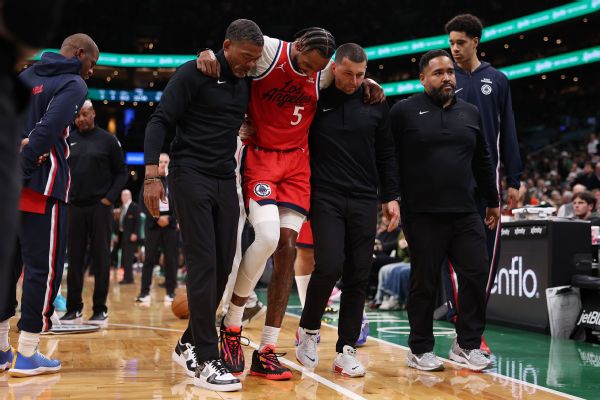 Sources: Clippers' Derrick Jones Jr. (MCL) out at least 6 weeks