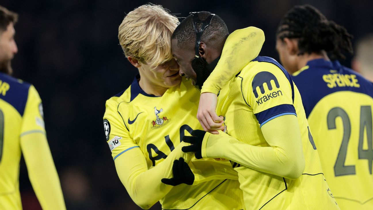 Tottenham's Frank hopes Kolo Muani's brace is just the start - ESPN