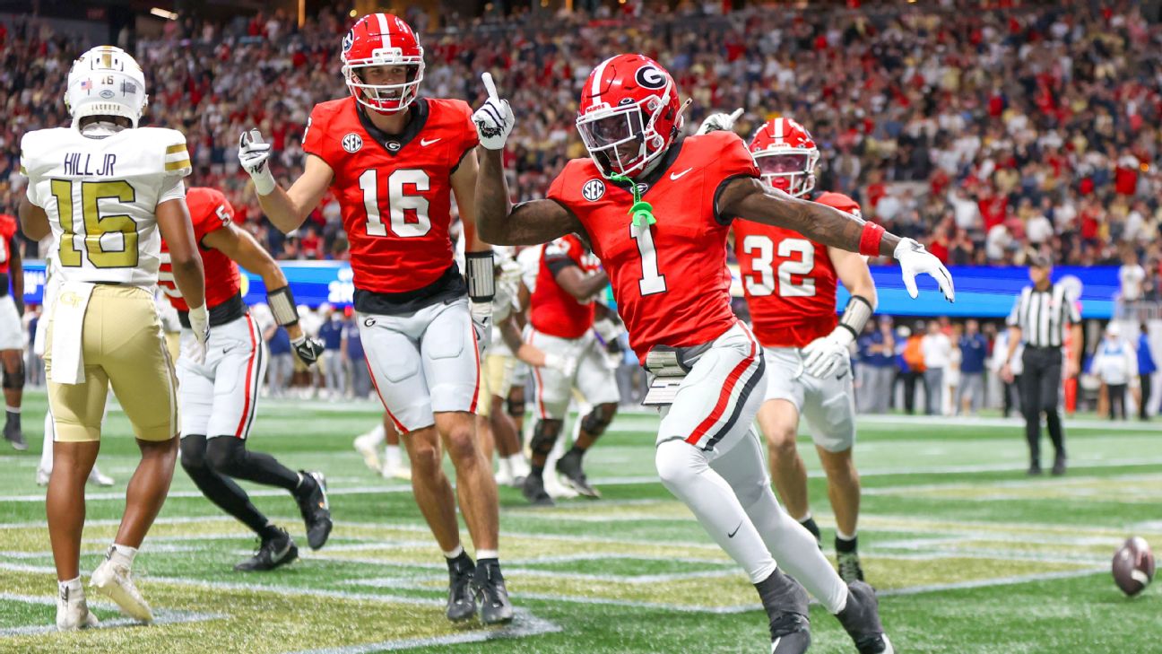 <a href="https://www.espn.com/college-football/story/_/id/47132601/georgia-holds-georgia-tech-later-earns-sec-title-berth" target="_blank">UGA tops Tech, clinches SEC title berth hours later</a>