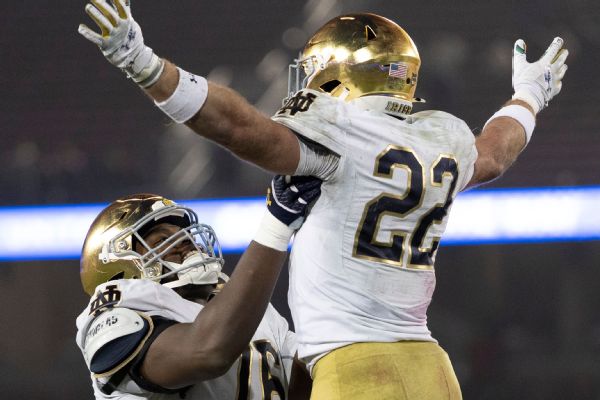 Freeman touts Notre Dame's CFP case after 10th straight win