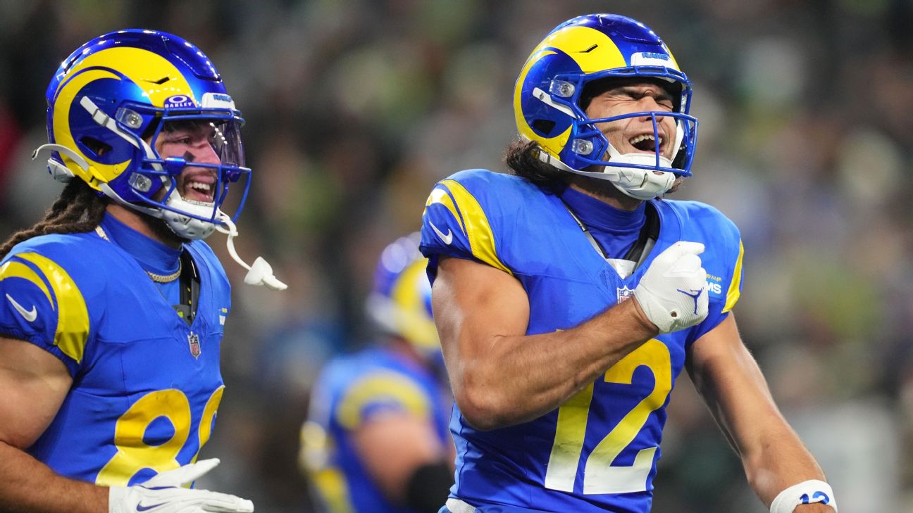 <a href="https://www.espn.com/nfl/story/_/id/47354847/rams-nacua-dazzles-field-rips-refs-again-cap-chaotic-day" target="_blank">Puka dominates, rips refs again to cap chaotic day</a>