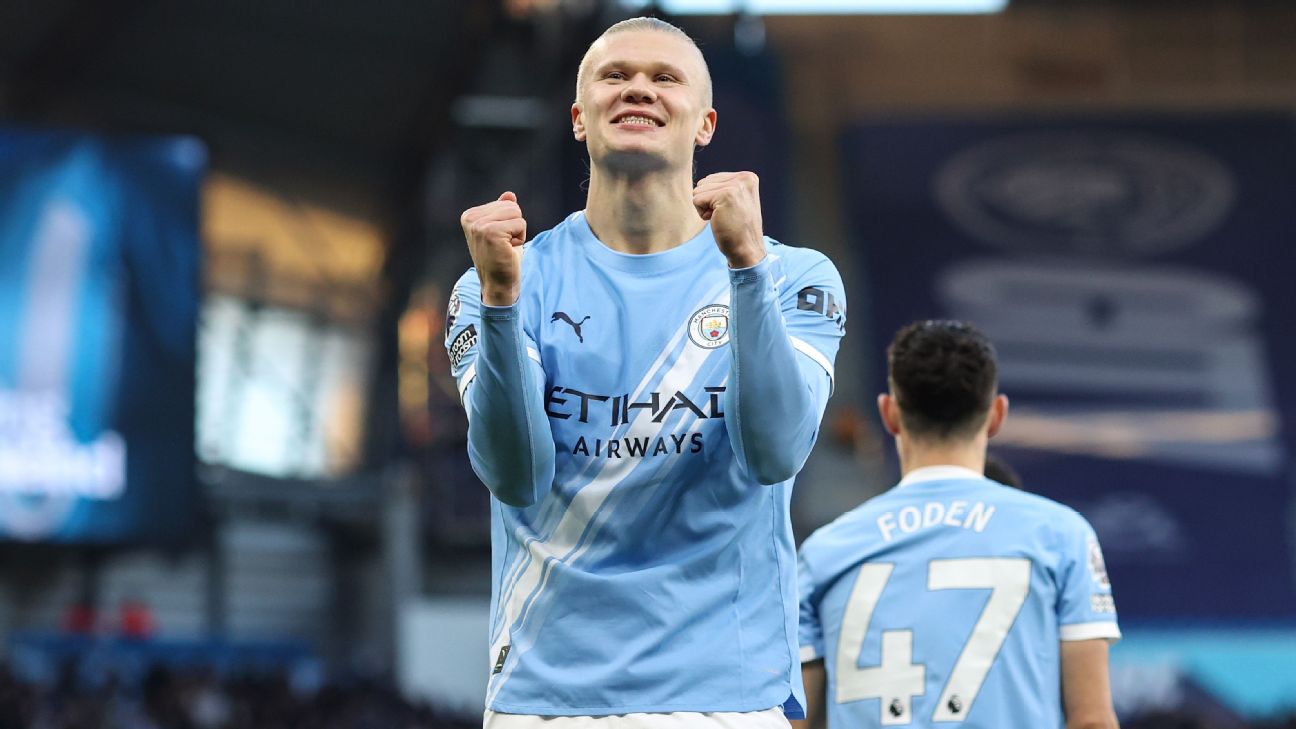 espn.co.uk - Return of The Robot! Haaland bringing back Crouch's iconic goal celebration