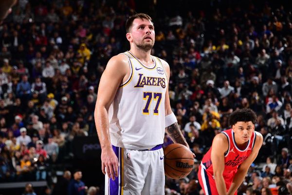 Lakers' Luka Doncic (calf contusion) out vs. Suns on Tuesday